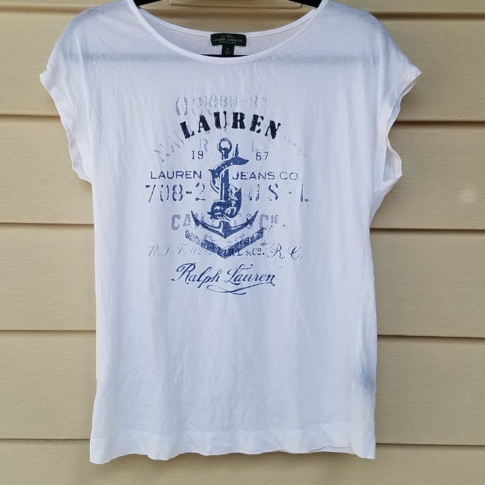 Lauren Ralph Lauren Nautical signature t top Large